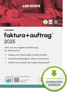 Program Lexware Lexware ESD faktura+auftrag 2025 Download Jahresversion 1