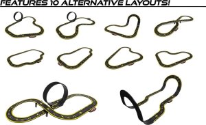 Scalextric Micro Scalextric Batman vs Joker Tor wyścigowy 4+ Zasilanie na baterie Skala 1:64 5