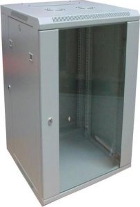 Digitus Szafa sieciowa wisząca 19" 18U rack 600x600, drzwi szyba, szary, dzielona, złożona, 60kg 1
