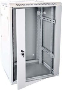 Digitus Szafa sieciowa wisząca 19" 18U rack 600x600, drzwi szyba, szary, dzielona, złożona, 60kg 11