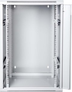 Digitus Szafa sieciowa wisząca 19" 18U rack 600x600, drzwi szyba, szary, dzielona, złożona, 60kg 5