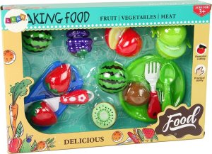 LeanToys Zestaw Owoców Do Krojenia Deska Talerzyk Sztućce LEAN Toys 6
