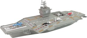 LeanToys Statek Lotniskowiec Odrzutowce 5 szt Dźwięk Światła LEAN Toys 2