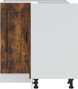 vidaXL vidaXL Narożna szafka kuchenna dolna Porto, przydymiony dąb 5