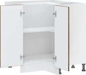 vidaXL vidaXL Narożna szafka kuchenna dolna Porto, przydymiony dąb 6