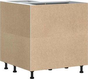 vidaXL vidaXL Narożna szafka kuchenna dolna Porto, przydymiony dąb 8