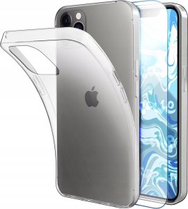 Hello Case Etui Do iPhone 12 / iPhone 12 Pro (Przezroczyste, Ochronne, Silikon)  Szkło 1