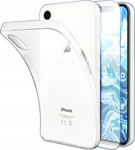 Hello Case Etui Do iPhone XR (Przezroczyste, Silikonowe, Ochronne, Gumowe)   Szkło 9H 1
