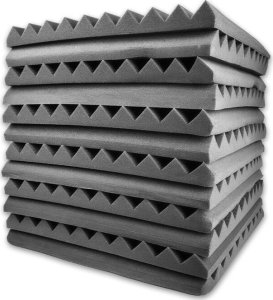DNA DNA AM1 panel akustyczny zestaw 12 szt. szary pianka mata wygłuszająca redukcja echa pogłosu 4
