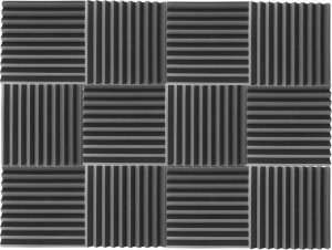 DNA DNA AM1 panel akustyczny zestaw 12 szt. szary pianka mata wygłuszająca redukcja echa pogłosu 6