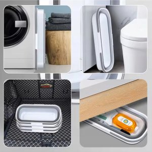 Mop Promis MOP z WYCISKACZEM z WIADREM SKŁADANYM ULTRAMOP Promis 4 w 1 PŁASKI OBROTOWY MS104 11