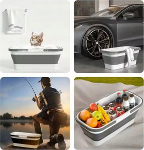 Mop Promis MOP z WYCISKACZEM z WIADREM SKŁADANYM ULTRAMOP Promis 4 w 1 PŁASKI OBROTOWY MS104 13