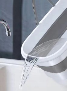 Mop Promis MOP z WYCISKACZEM z WIADREM SKŁADANYM ULTRAMOP Promis 4 w 1 PŁASKI OBROTOWY MS104 16