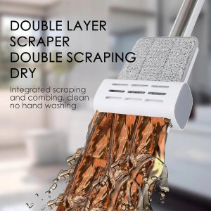 Mop Promis MOP z WYCISKACZEM z WIADREM SKŁADANYM ULTRAMOP Promis 4 w 1 PŁASKI OBROTOWY MS104 7