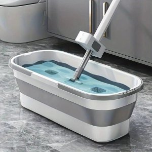 Mop Promis MOP z WYCISKACZEM z WIADREM SKŁADANYM ULTRAMOP Promis 4 w 1 PŁASKI OBROTOWY MS104 8