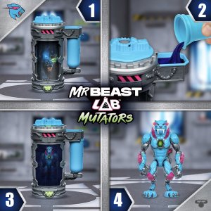 Figurka Usorteret MrBeast Lab MR. BEAST LAB Mutator Action Figs -Iconic Panther 9