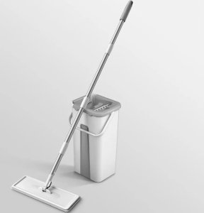 Mop Promis Mop Płaski Obrotowy z Wyciskaczem i Wiadrem Dwukomorowym Ultramop Promis MS106N 2