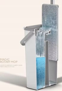 Mop Promis Mop Płaski Obrotowy z Wyciskaczem i Wiadrem Dwukomorowym Ultramop Promis MS106N 6