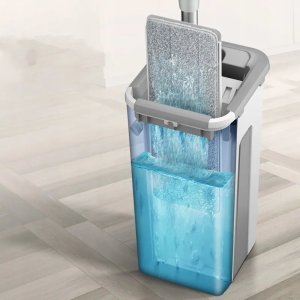 Mop Promis Mop Płaski Obrotowy z Wyciskaczem i Wiadrem Dwukomorowym Ultramop Promis MS106N 7