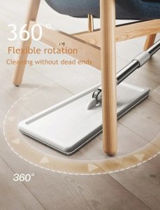 Mop Promis Mop Płaski Obrotowy z Wyciskaczem i Wiadrem Dwukomorowym Ultramop Promis MS106N 8