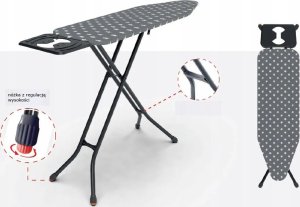 Promis DESKA DO PRASOWANIA 120x38cm PROMIS PKD50 STAR solidna z regulacją stabilności 4