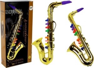 LeanToys Zabawkowy Saksofon instrument w kolorze złotym LEAN Toys 1