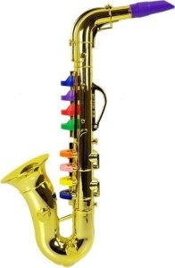 LeanToys Zabawkowy Saksofon instrument w kolorze złotym LEAN Toys 3