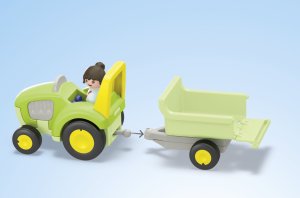 Figurka Playmobil Zestaw z figurkami Junior 71656 Przygoda na gospodarstwie z traktorem, przyczepš i zwierzętami 3