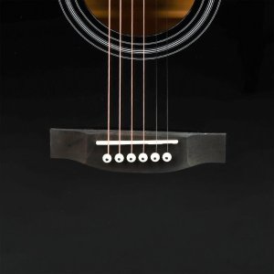V-Tone V-TONE AG TWO BK gitara akustyczna 4/4 czarna zestaw kostki pasek zapasowe struny pokrowiec akordy klucz regulacyjny 6