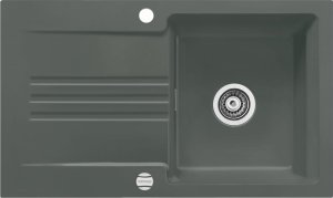 Zlewozmywak SYSTEMCERAM Systemceram Kara 85 Lava, zlewozmywak ceramiczny, korek manualny 1
