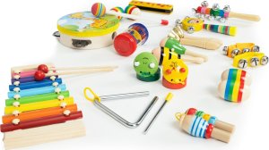 Ecotoys Zestaw drewnianych instrumentów dla dzieci 14 instrumentów ECOTOYS 1
