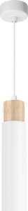 Lampa wisząca Candellux Claro lampa wisząca biały 1x15W GU10 klosz biały+drewniany  31-27764 1