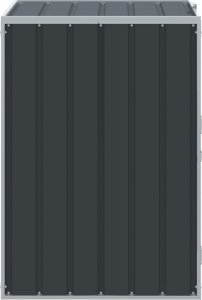 vidaXL Obudowa na kosz na śmieci, pojedyncza, antracyt, 72x81x115 cm 6