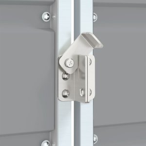 vidaXL Obudowa na kosz na śmieci, potrójna, szara, 216x81x115 cm 9