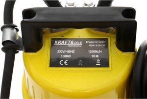 Kraft&Dele ZATAPIALNA POMPA DO WODY  Z PŁYWAKIEM 1600W 1" KD759 4