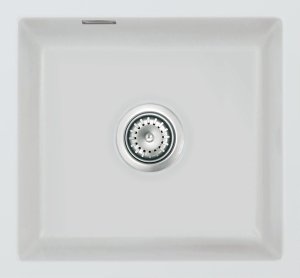 Zlewozmywak SYSTEMCERAM Systemceram Mera 42 U Alu, zlewozmywak ceramiczny, korek manualny 1