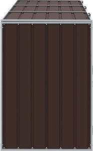 vidaXL Obudowa na kosz na śmieci, potrójna, brzozowa, 216x81x115 cm 6