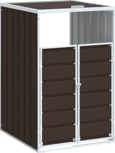 vidaXL Obudowa na kosz na śmieci, pojedyncza, brzozowa, 72x81x115 cm 2