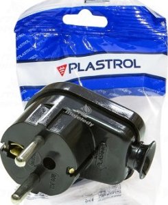 Plastrol Wtyczka WT-16/U czarna kątowa Uni-schuko PLAST-ROL 1