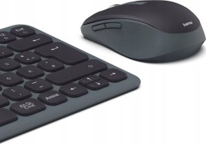 Klawiatura + mysz Hama Zestaw klawiatura i mysz WKM-500 Czarno-szara 8