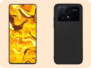 Hello Case ETUI DO XIAOMI POCO X6 PRO 5G GUMOWE OBUDOWA CZARNE MATOWE SILIKON   SZKŁO 4