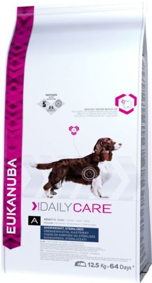 EUKANUBA Daily Care Overweight, Sterilized 12,5kg 1