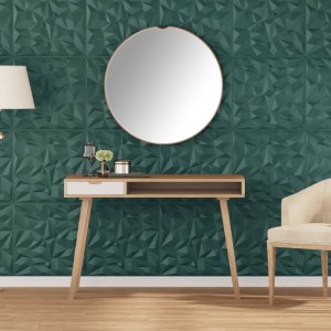 vidaXL vidaXL Panele ścienne, 24 szt., zielone, 50x50 cm, XPS, 6 m, ametyst 1