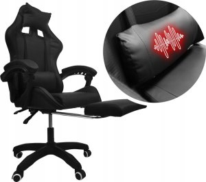 Fotel kontrast Fotel gamingowy obrotowy regulacja krzesło dla gracza KG104 czarny 5