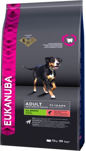 EUKANUBA Adult Salmon & Rice All breeds 12kg 1