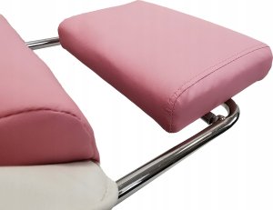 Krzesło biurowe kontrast Fotel gamingowy obrotowy biurowe dla gracza podnóżek KG104 różowy 8