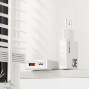 Ładowarka Dudao Ładowarka sieciowa GaN Dudao A30EU 30W USB-A / USB-C - biała 3