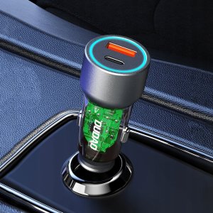 Ładowarka Dudao Ładowarka samochodowa Dudao R4T 30W USB-A / USB-C - szara 2
