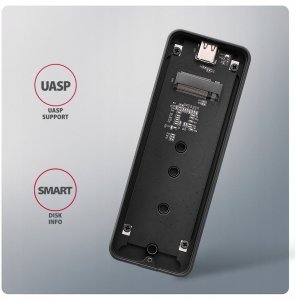 Kieszeń Axagon EEM2-20G: Szybka i Wytrzymała Obudowa Zewnętrzna dla Dysków SSD M.2 NVMe 5