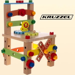 Kruzzel Krzesło drewniane montażowe Kruzzel 22506 2